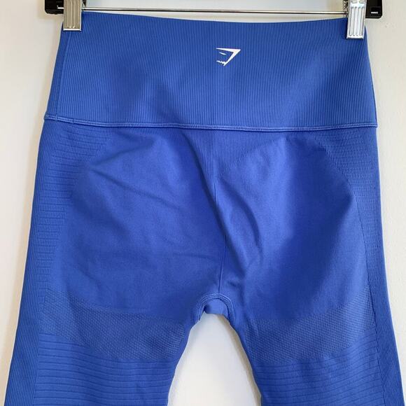 Gymshark Energy Seamless Cropped Leggings Size Medium High Rise Eyelet Workout - Picture 4 of 14